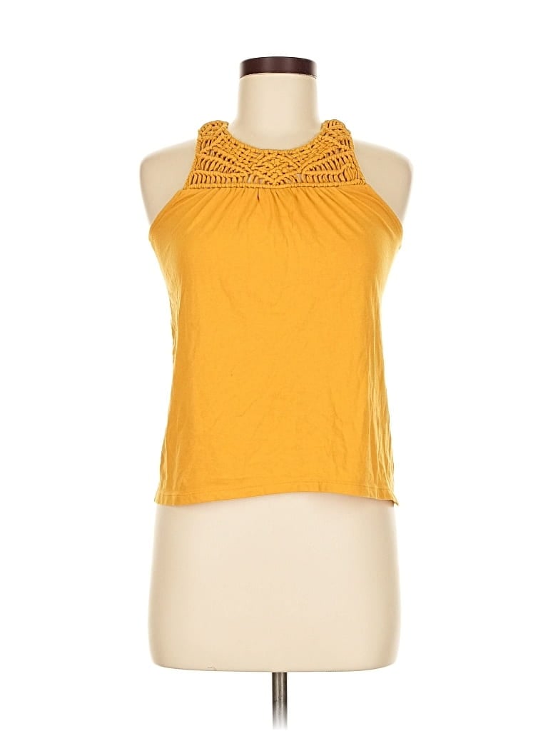 OLD NAVY Pre-owned Tank Top Yellow Halter Neckline Tops
