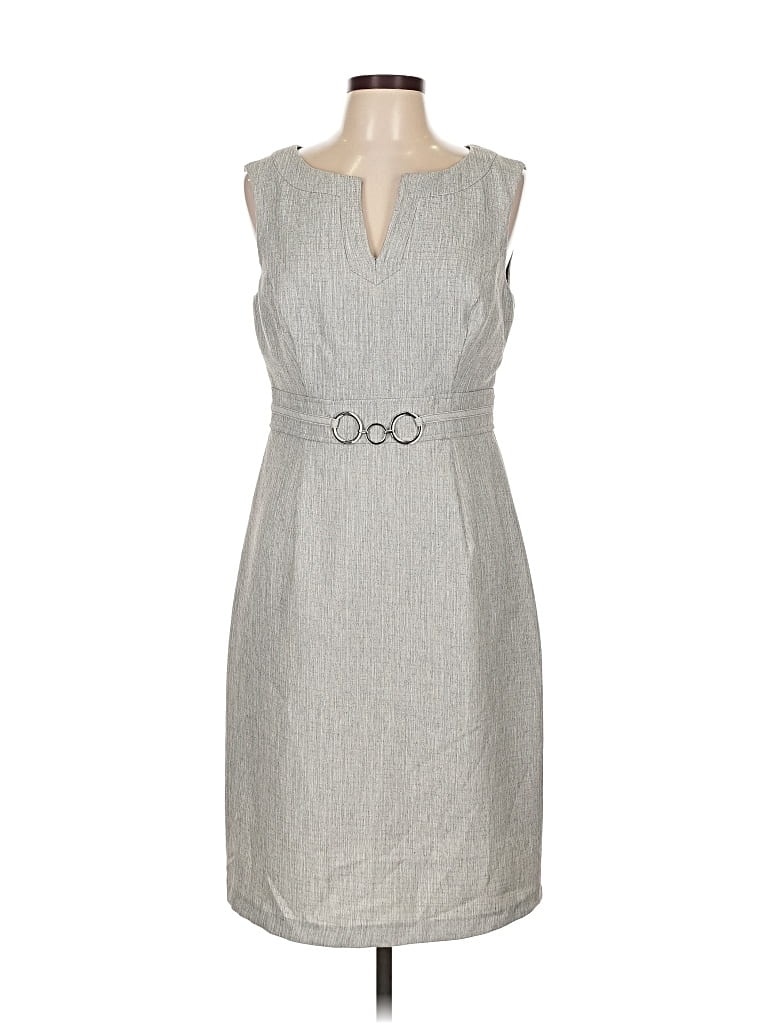Pre-owned Connected Apparel Casual Dress In Gray