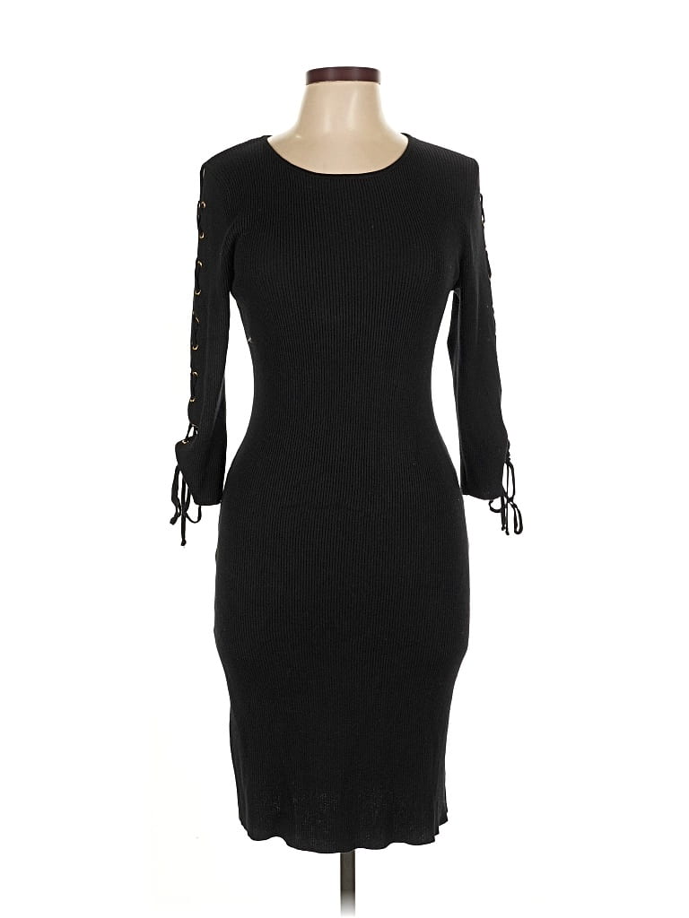Pre-owned Nina Leonard Cocktail Dress In Black