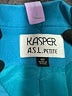 Kasper A.S.L. 100% Silk Teal Silk Blazer Size 4 (petite) - photo 6