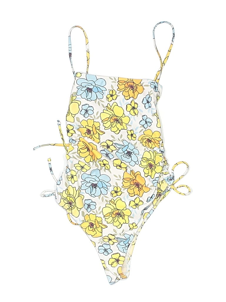 UNBRANDED Pre-owned One Piece Swimsuit In Yellow