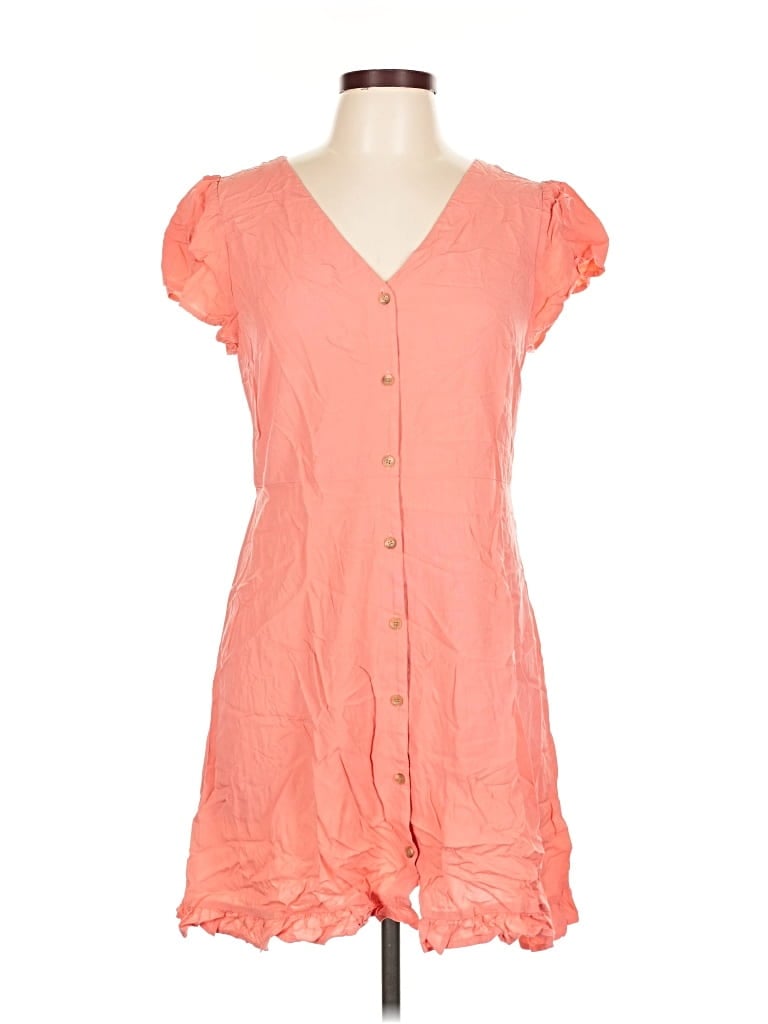 Pre-owned Ann Taylor Loft Outlet Casual Dress In Orange