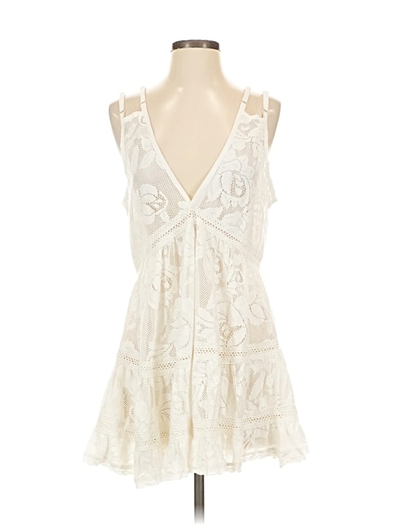Pre-owned Surf Gypsy Cocktail Dress In White