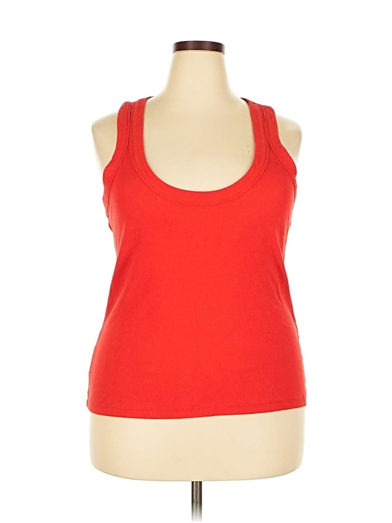 Pre-owned Banana Republic Tank Top Red Halter Neckline Tops