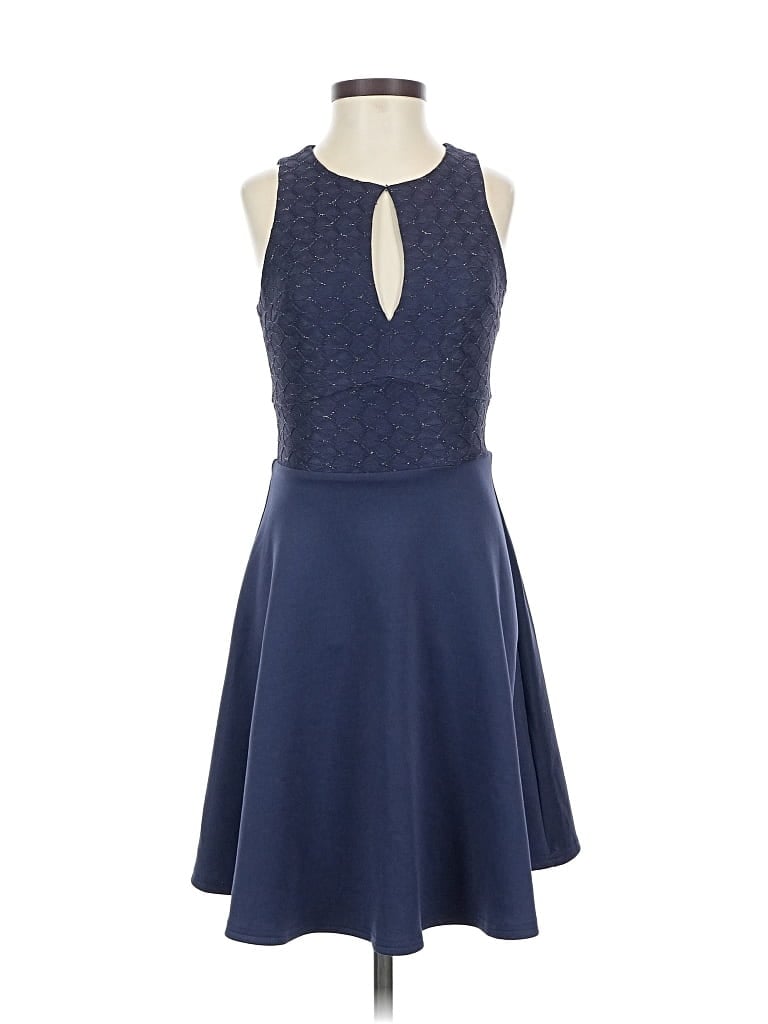 Pre-owned Francesca's Cocktail Dress In Blue