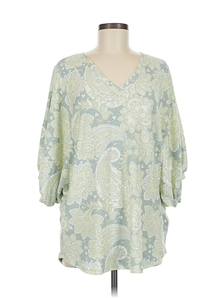 Lularoe 3/4 Sleeve T-shirt In Green