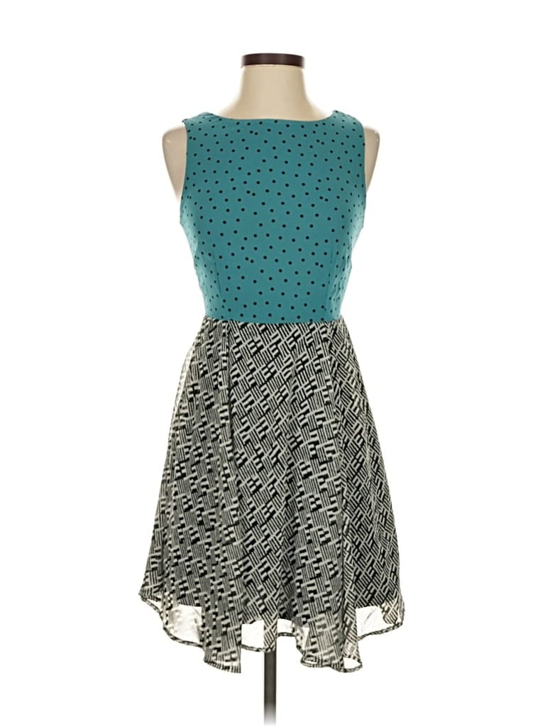 Pre-owned Bar Iii Casual Dress In Blue