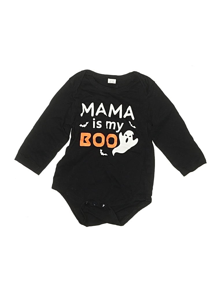 UNBRANDED Pre-owned Kids' Long Sleeve Onesie In Black