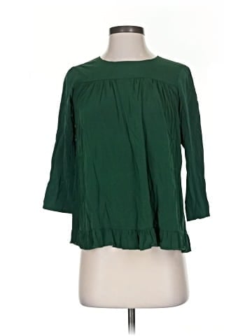 Alisha Levine 3/4 Sleeve Silk Top (view 1)