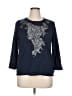 Alfred Dunner Blue Sweatshirt Size XL - photo 1