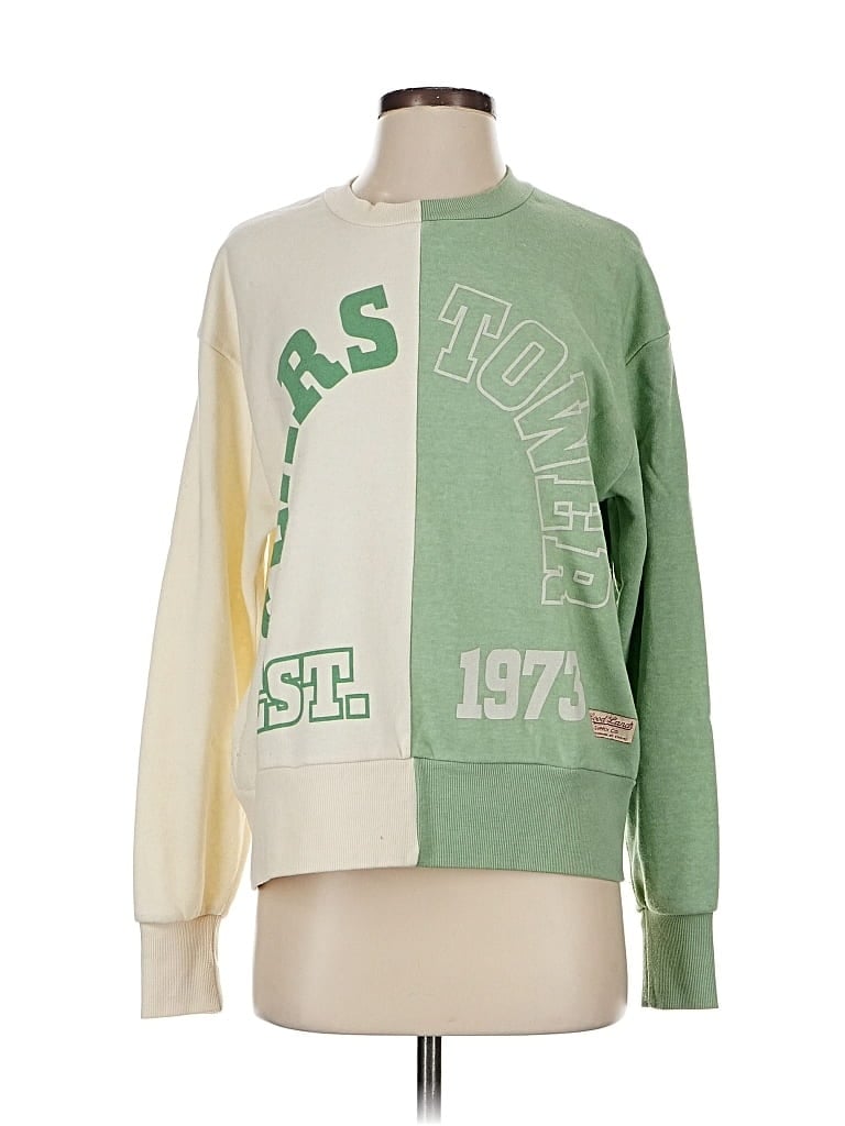 Pre-owned Assorted Brands Sweatshirt In Green