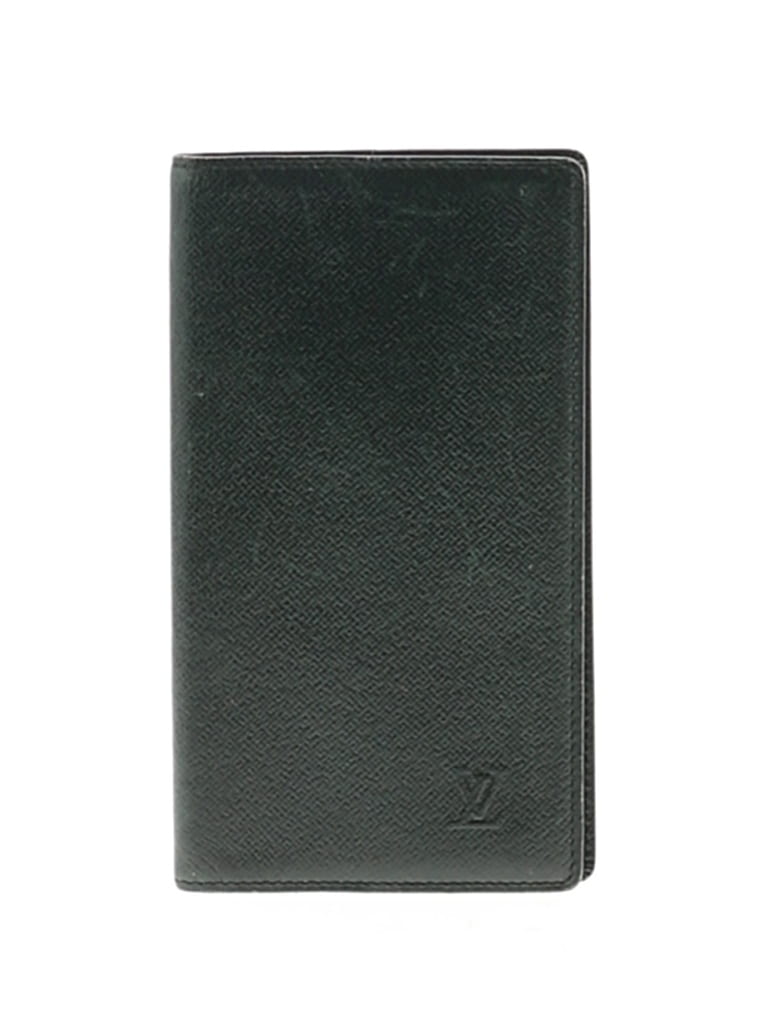 Pre-owned Louis Vuitton Leather Card Holder In Green