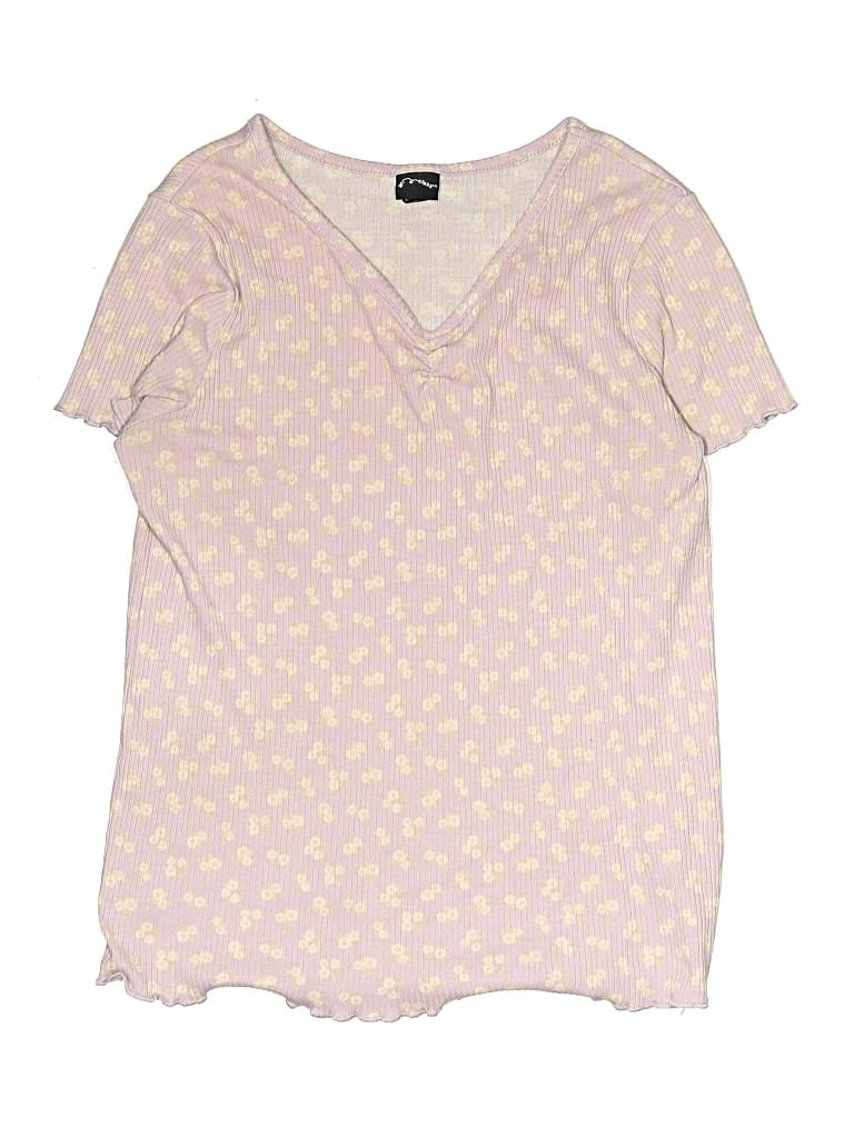 Pre-owned Art Class Kids' Short Sleeve Henley Shirt In Purple