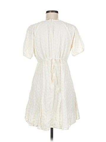 Madewell Eyelet Tassel-Tie Mini Dress (view 2)