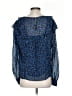 Parker 100% Recycled Polyester Blue Long Sleeve Blouse Size S - photo 2