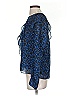 Parker 100% Recycled Polyester Blue Long Sleeve Blouse Size S - photo 5
