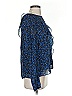 Parker 100% Recycled Polyester Blue Long Sleeve Blouse Size S - photo 4