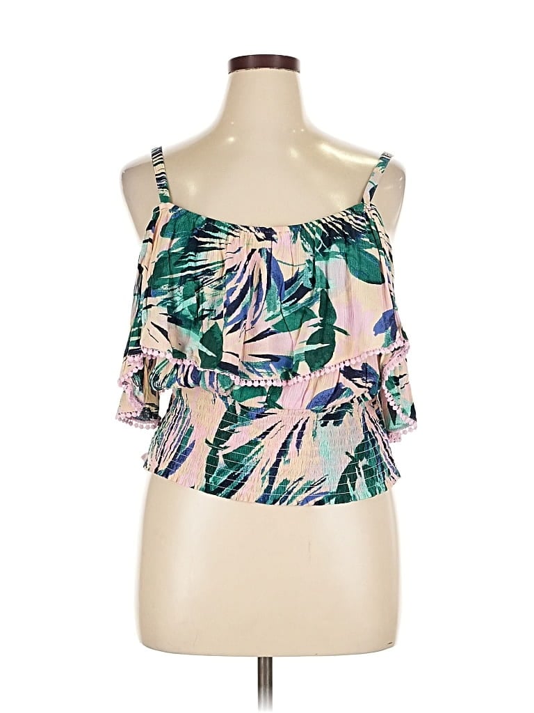 Pre-owned Torrid Sleeveless Blouse In Green