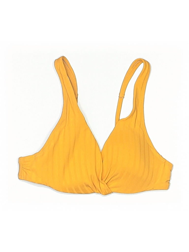Pre-owned Shade & Shore Swimsuit Top Yellow Swimwear
