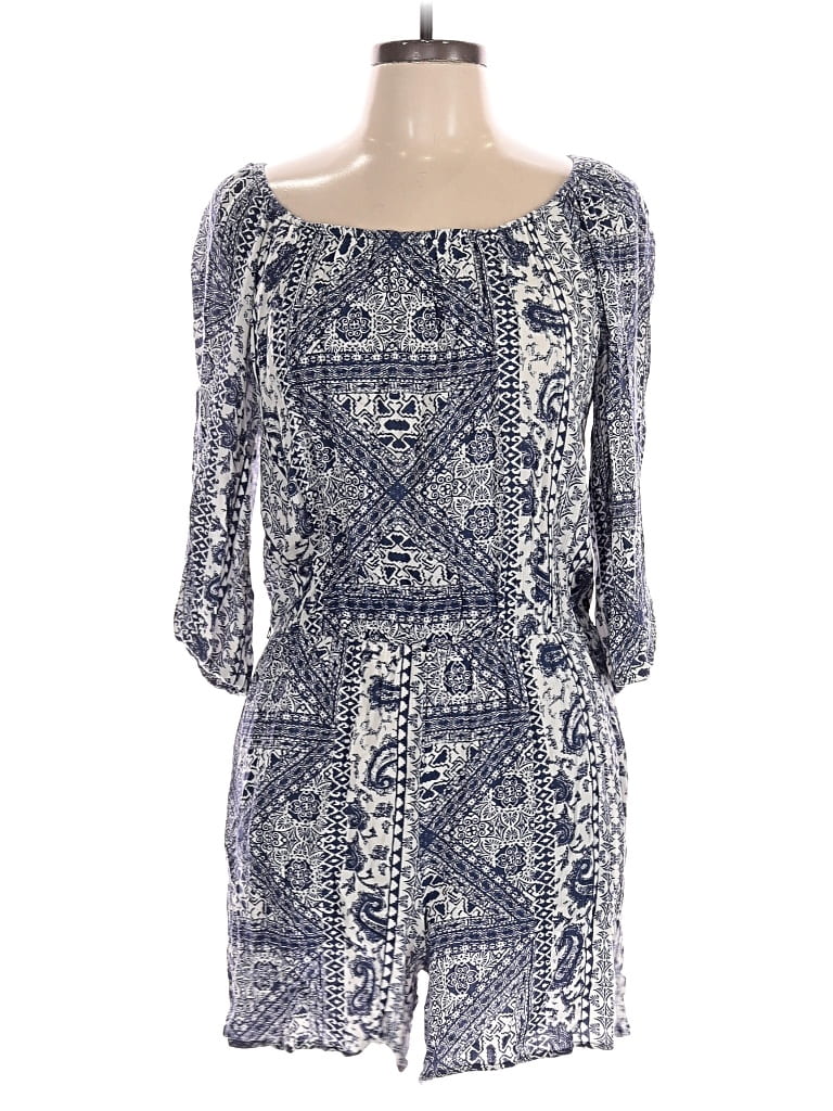 Pre-owned Ab Studio Romper In Blue