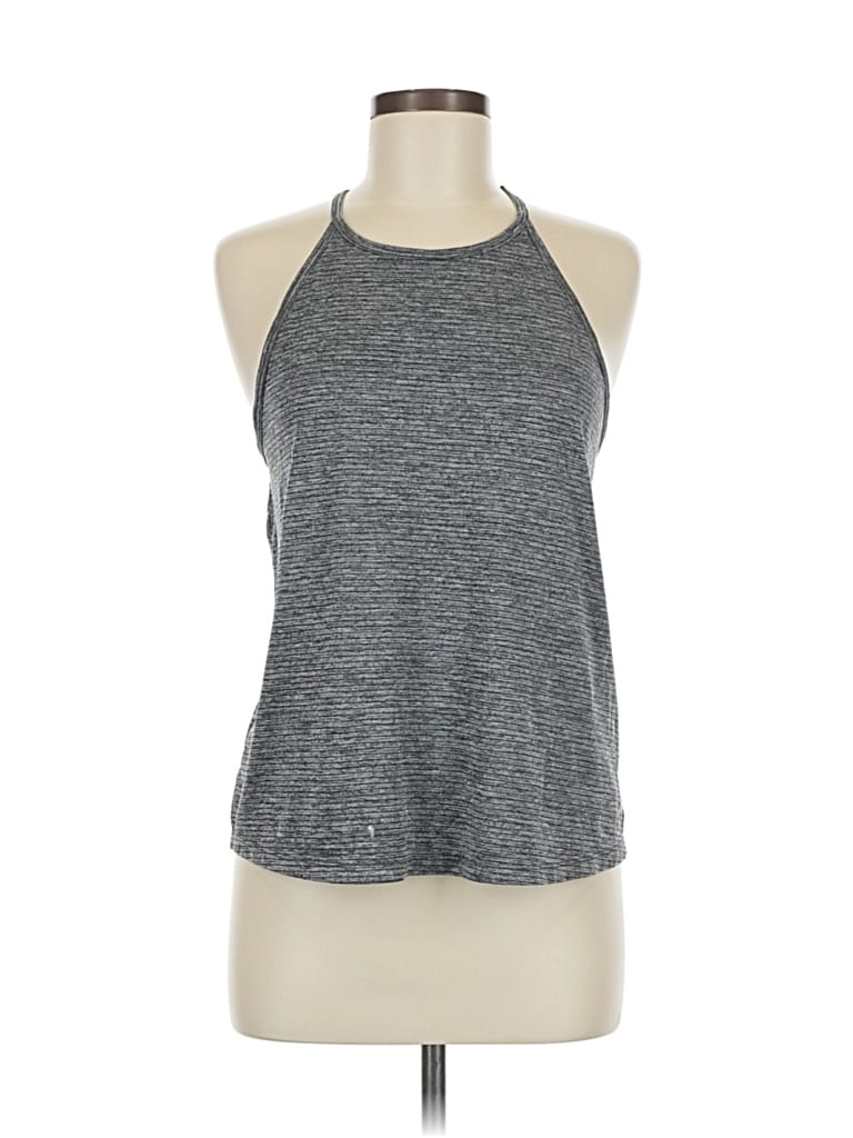Pre-owned Active By Old Navy Tank Top Gray Halter Neckline Tops