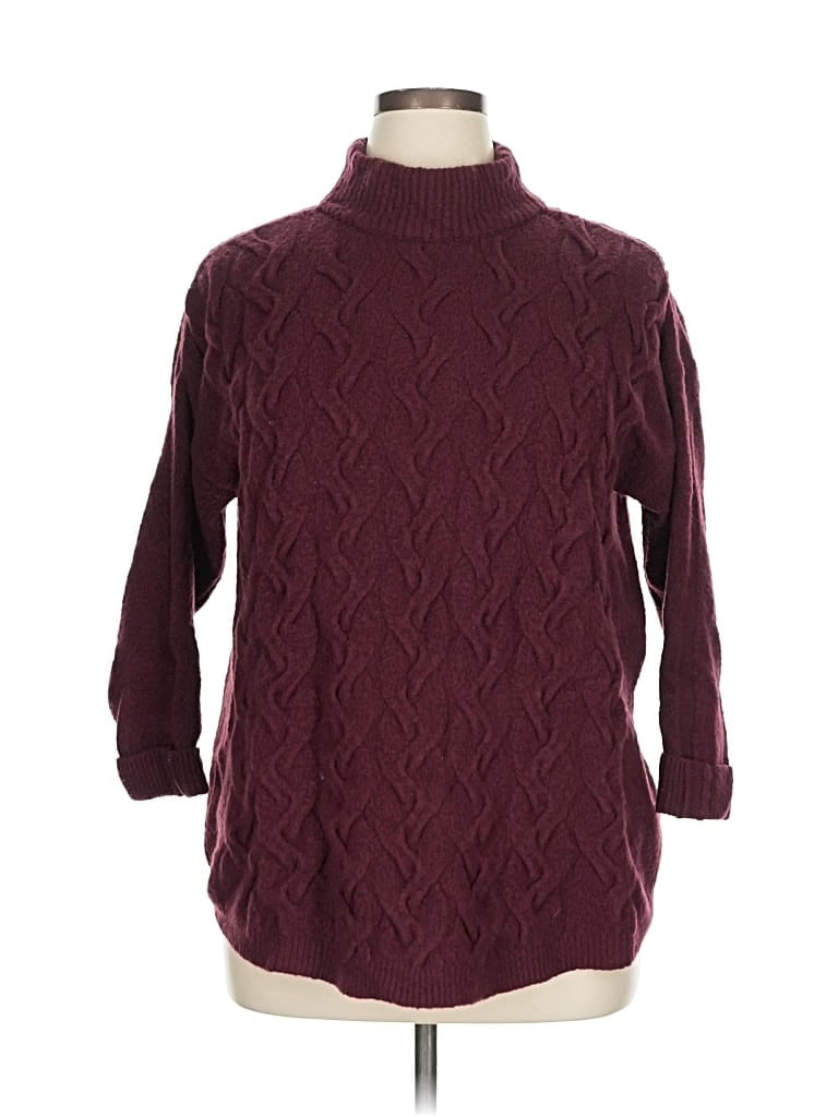 LIMITED EDITION Pre-owned Turtleneck Sweater In Burgundy