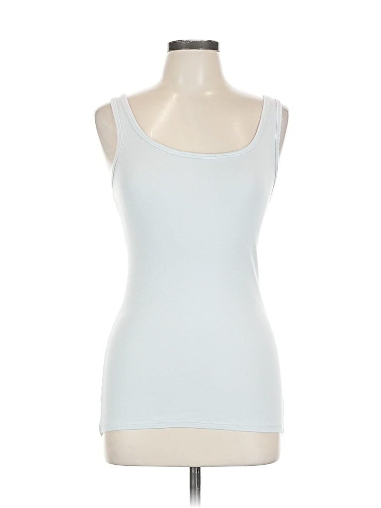 A NEW DAY Pre-owned Tank Top Blue Strapless Neckline Tops