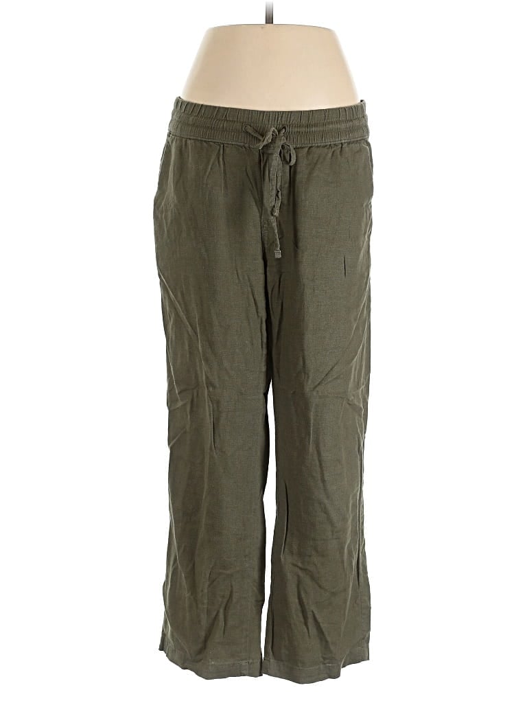 Pre-owned Ann Taylor Factory Linen Pants In Green