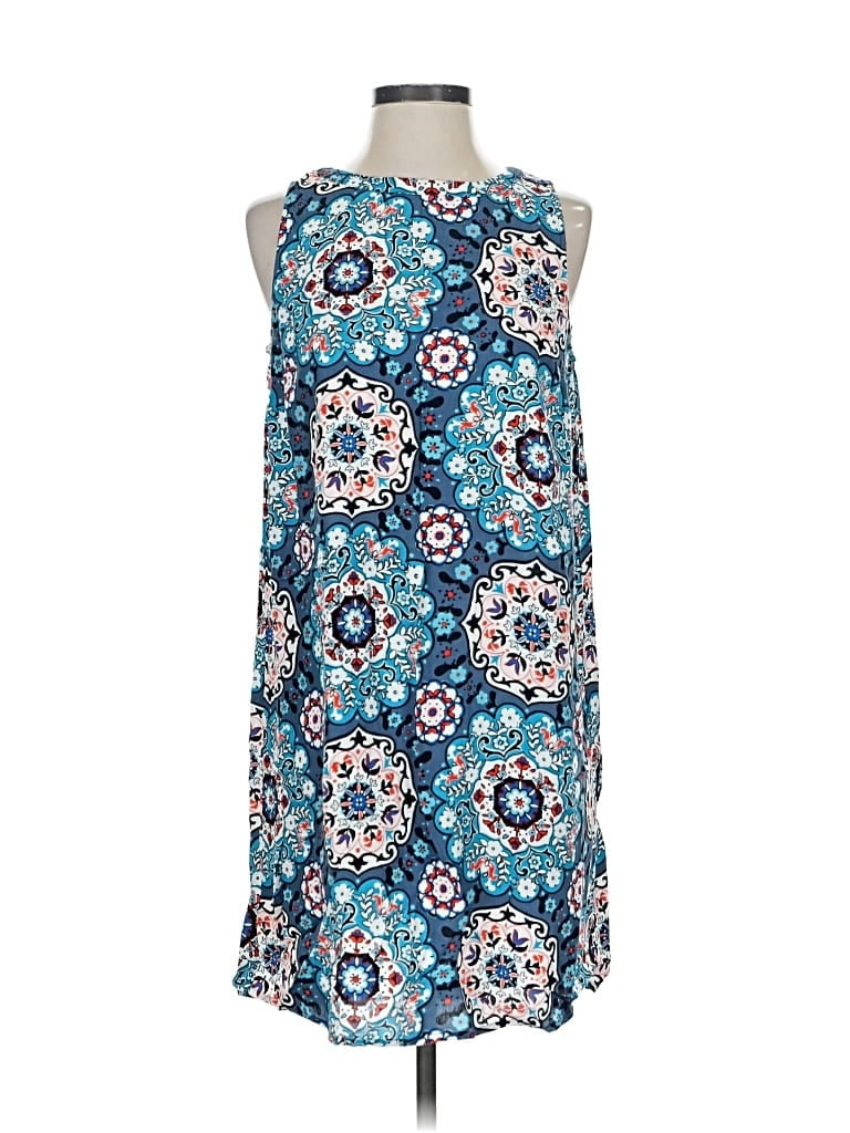 Pre-owned Ann Taylor Loft Casual Dress In Blue