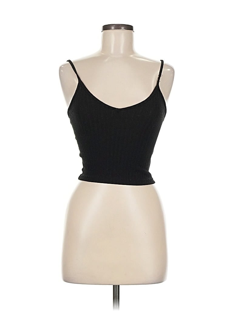 Pre-owned Brandy Melville Tank Top Black Strapless Neckline Tops