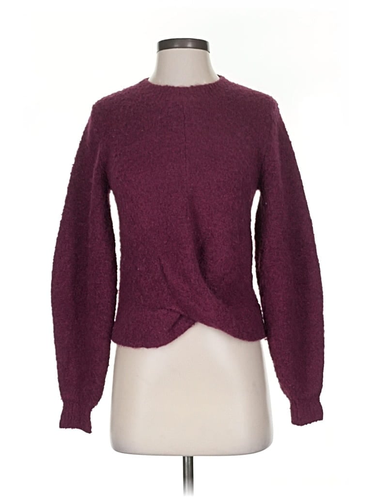Pre-owned Joie Pullover Sweater In Burgundy