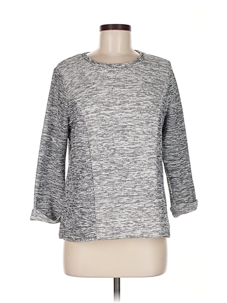 CHICO'S Pre-owned Pullover Sweater In Gray