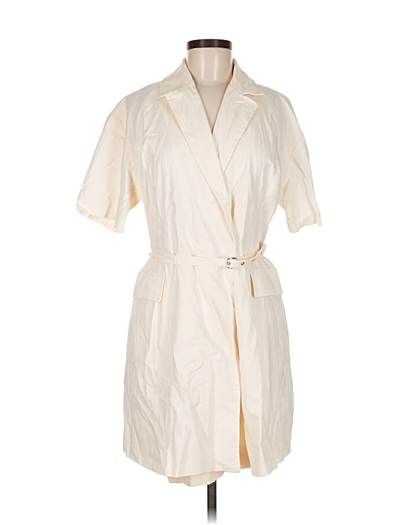 Pre-owned Dee Elly Trenchcoat In White