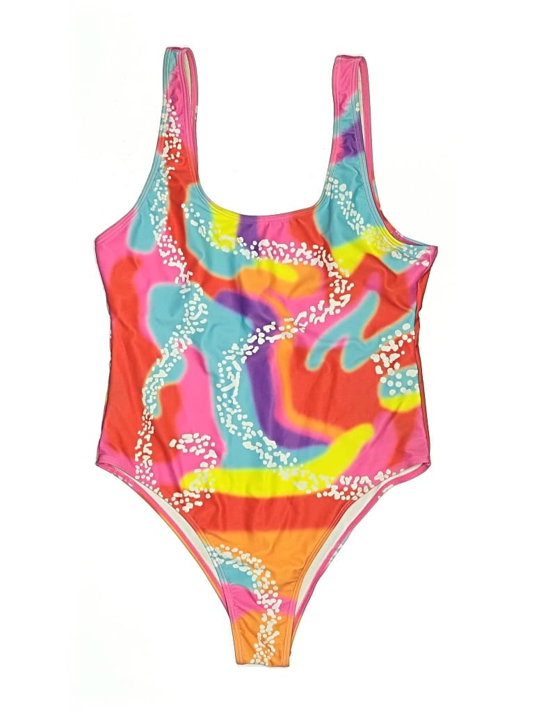 Pre-owned Assorted Brands One Piece Swimsuit In Pink