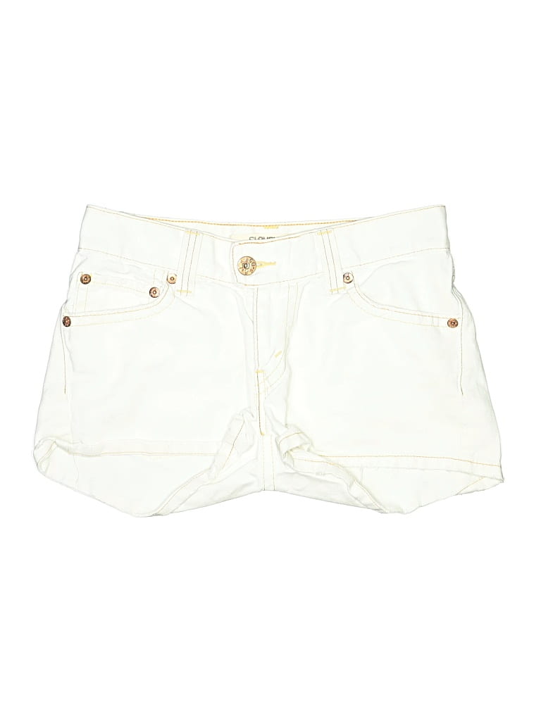 Pre-owned Levi's Denim Shorts In White