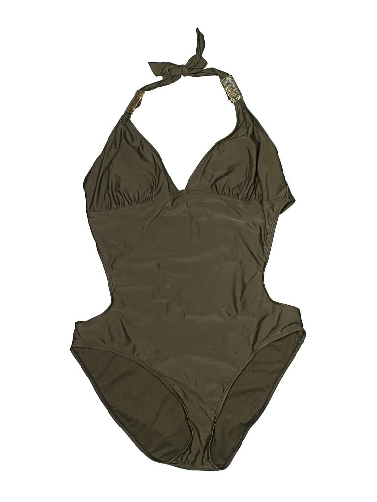 Pre-owned Old Navy One Piece Swimsuit In Green