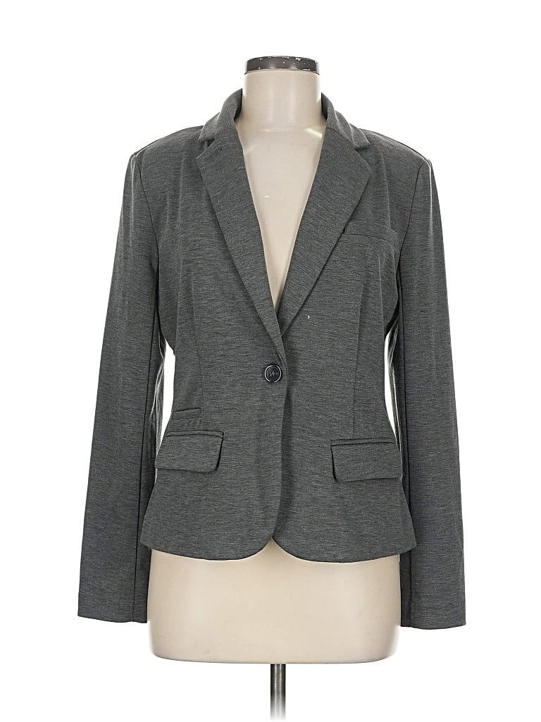 Pre-owned Merona Blazer Jacket In Gray
