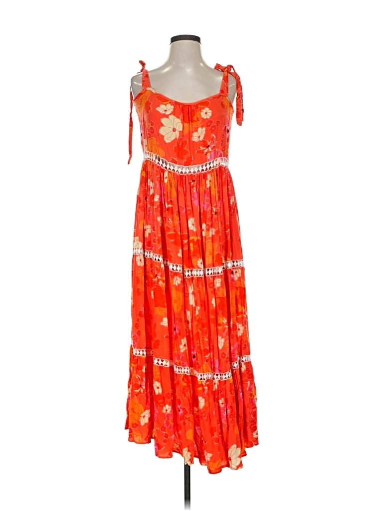 Pre-owned Z&l Casual Dress In Orange