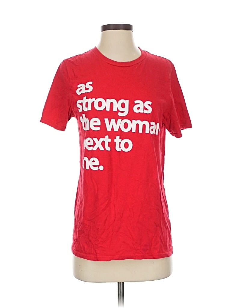 Pre-owned Assorted Brands Short Sleeve T-shirt In Red