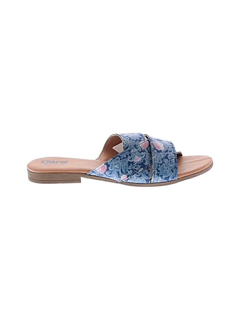 Pre-owned Assorted Brands Sandals In Blue