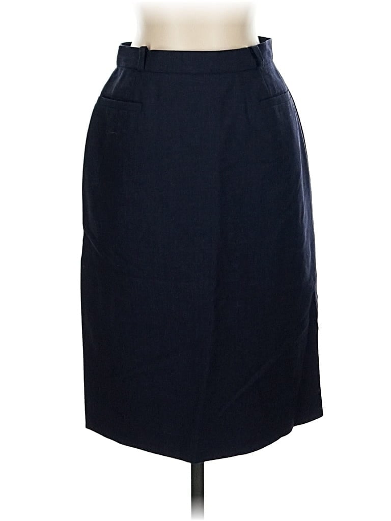Click to view more detailed imagery on our partner's website Pre-owned Brooks Brothers Wool Skirt In Blue
