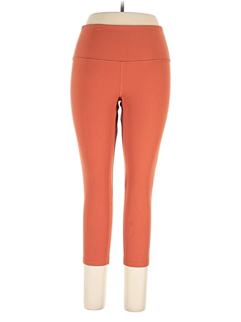Pre-owned Lululemon Athletica Active Pants In Orange