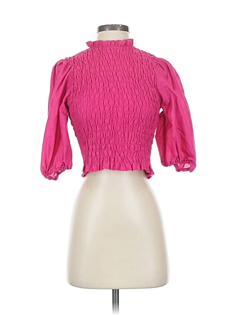 Pre-owned Divided By H&m 3/4 Sleeve Blouse In Pink