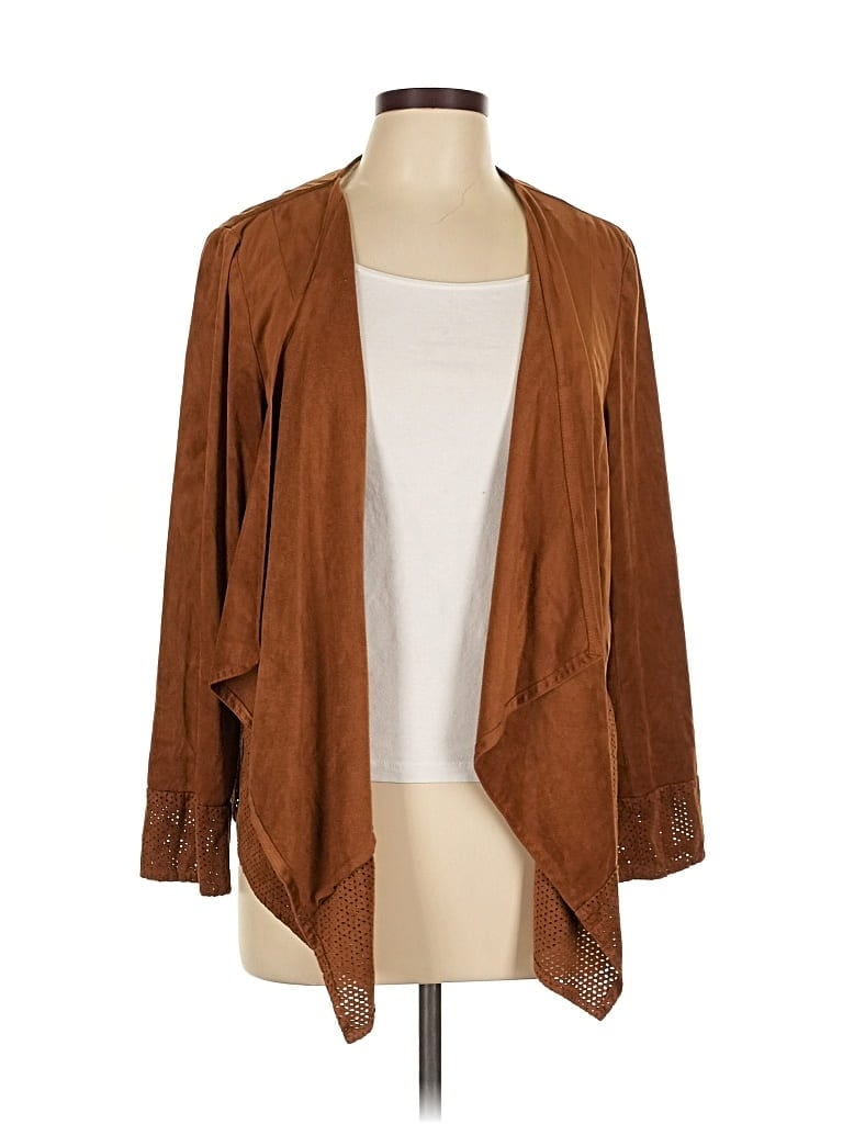 Pre-owned Chico's Blazer Jacket In Brown