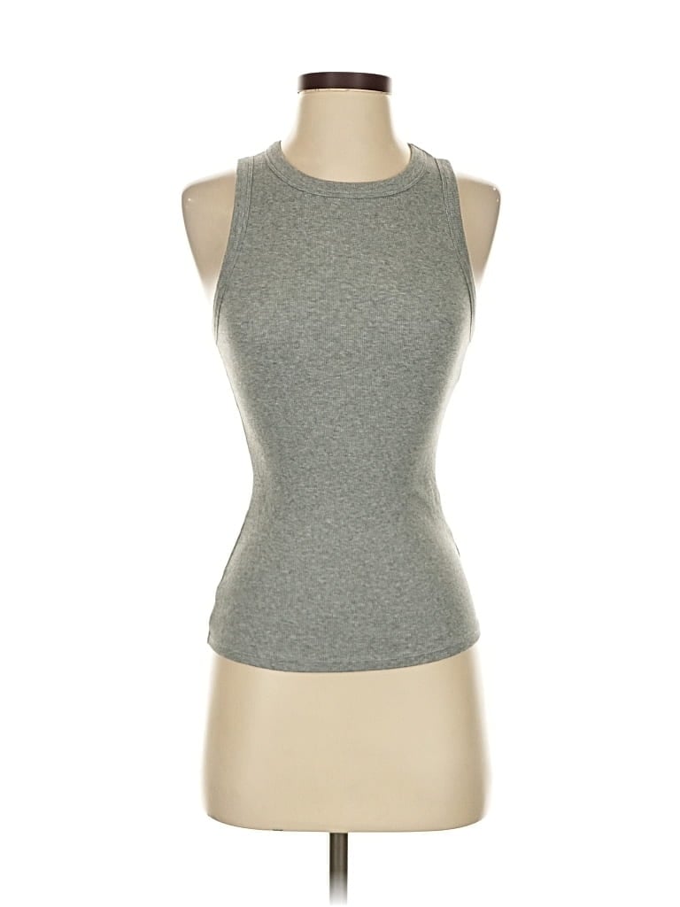 A NEW DAY Pre-owned Tank Top Gray Halter Neckline Tops