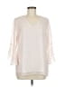 Calvin Klein 100% Polyester Ivory 3/4 Sleeve Blouse Size M - photo 1