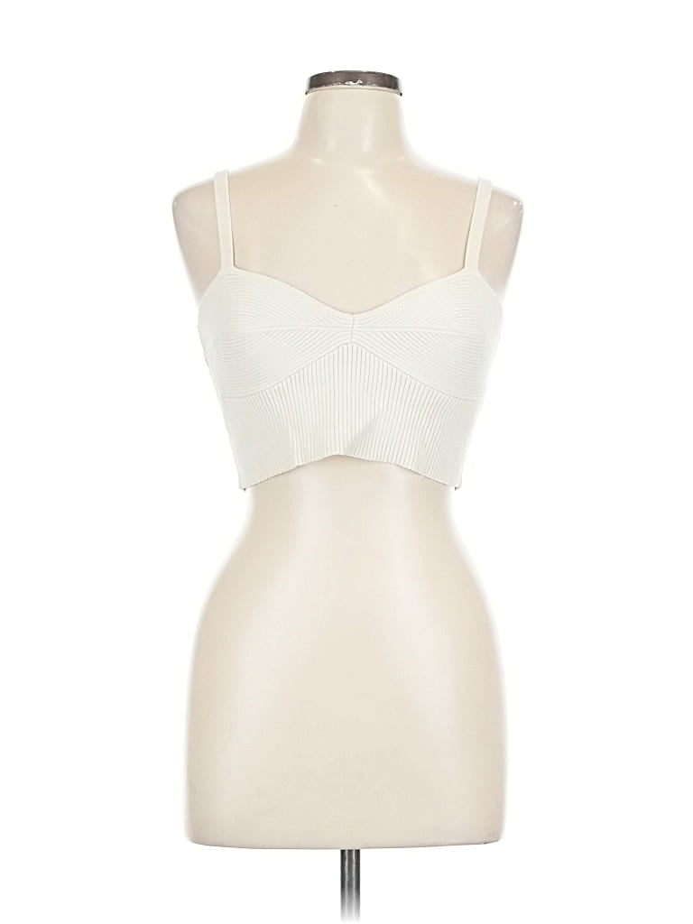 Pre-owned Open Edit Pullover Sweater In White