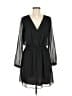 Express 100% Polyester Solid Black Cocktail Dress Size M - photo 1