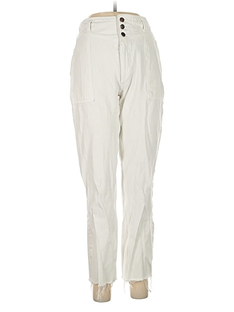 Pre-owned Abercrombie & Fitch Jeans In White