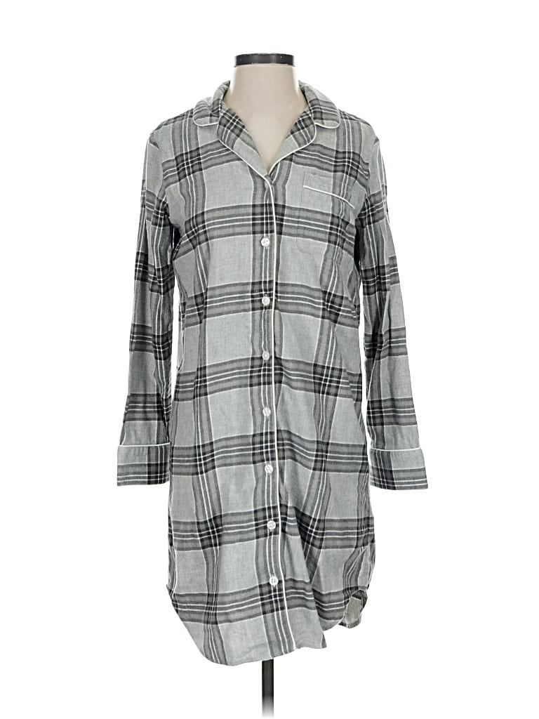 Pre-owned Lands' End Casual Dress In Gray